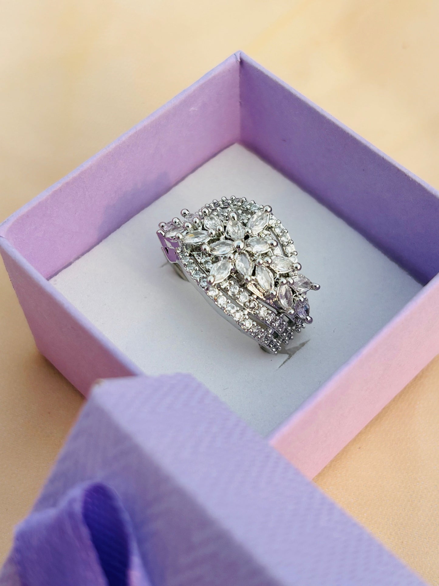Silver Jovian Moons Ring