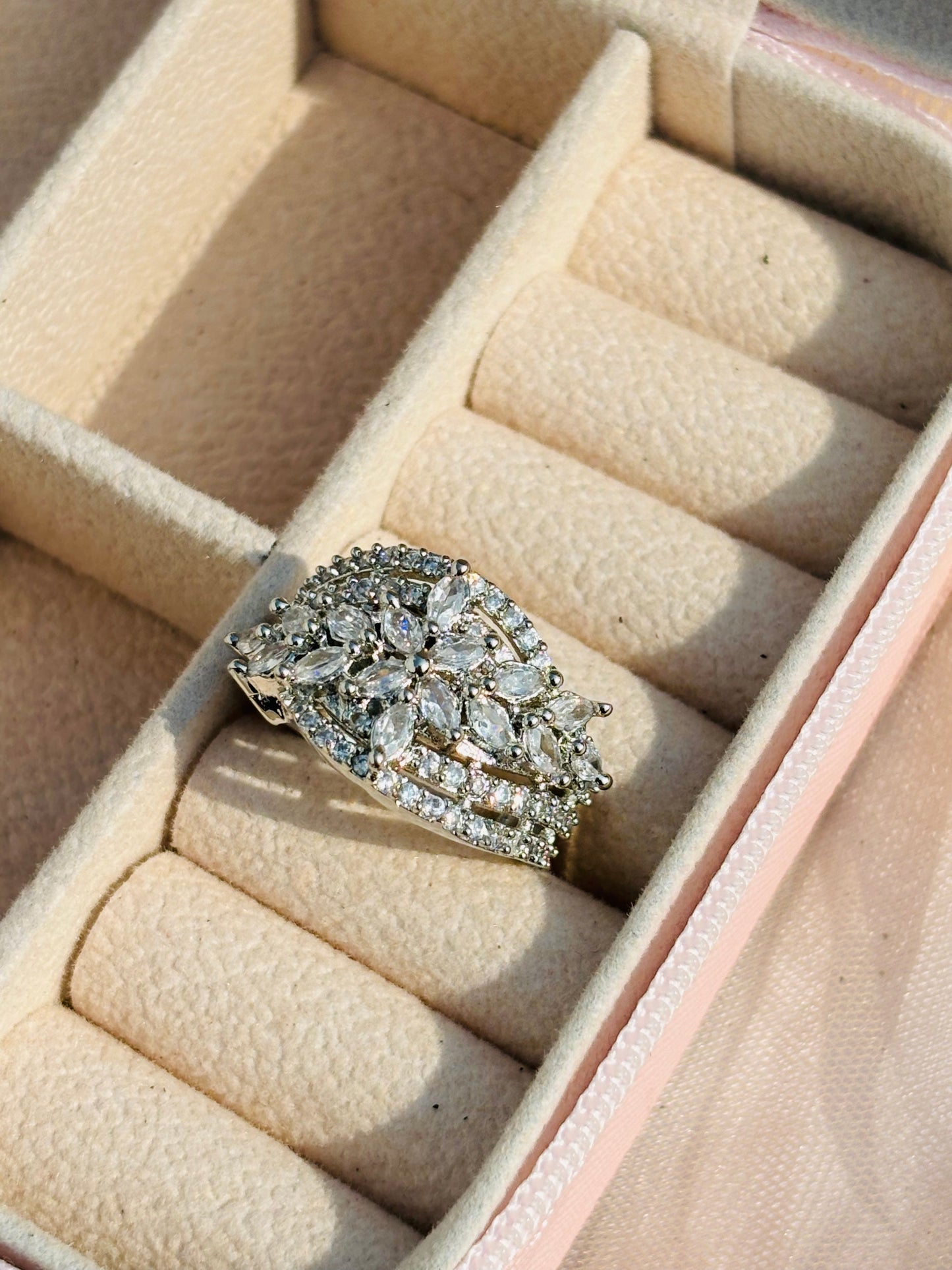 Silver Jovian Moons Ring