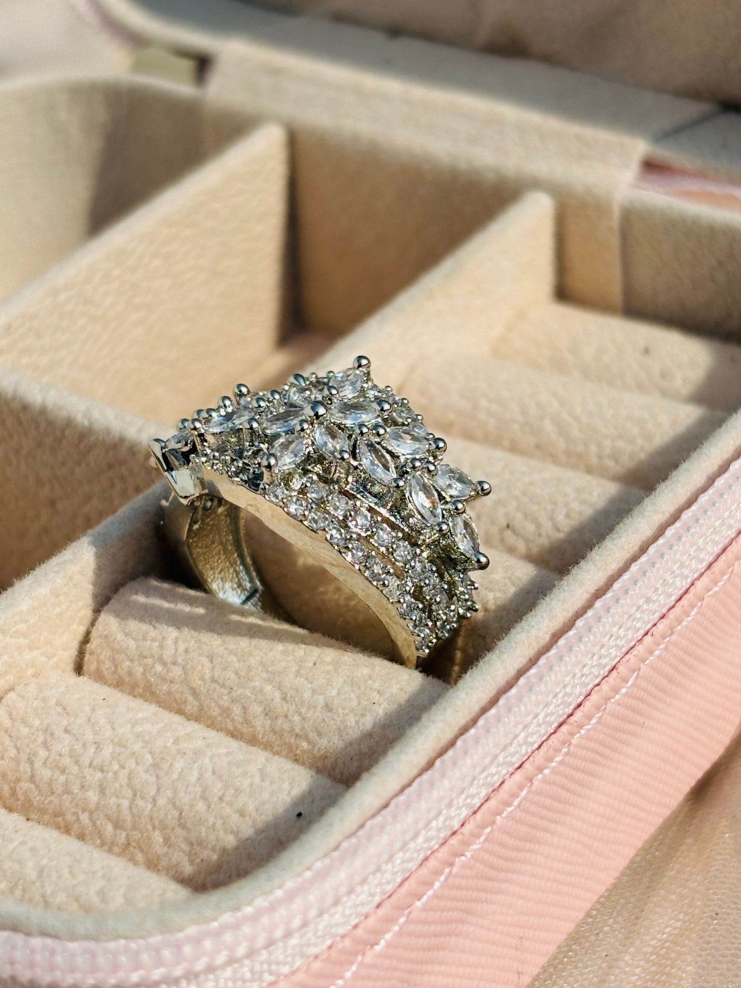 Silver Jovian Moons Ring