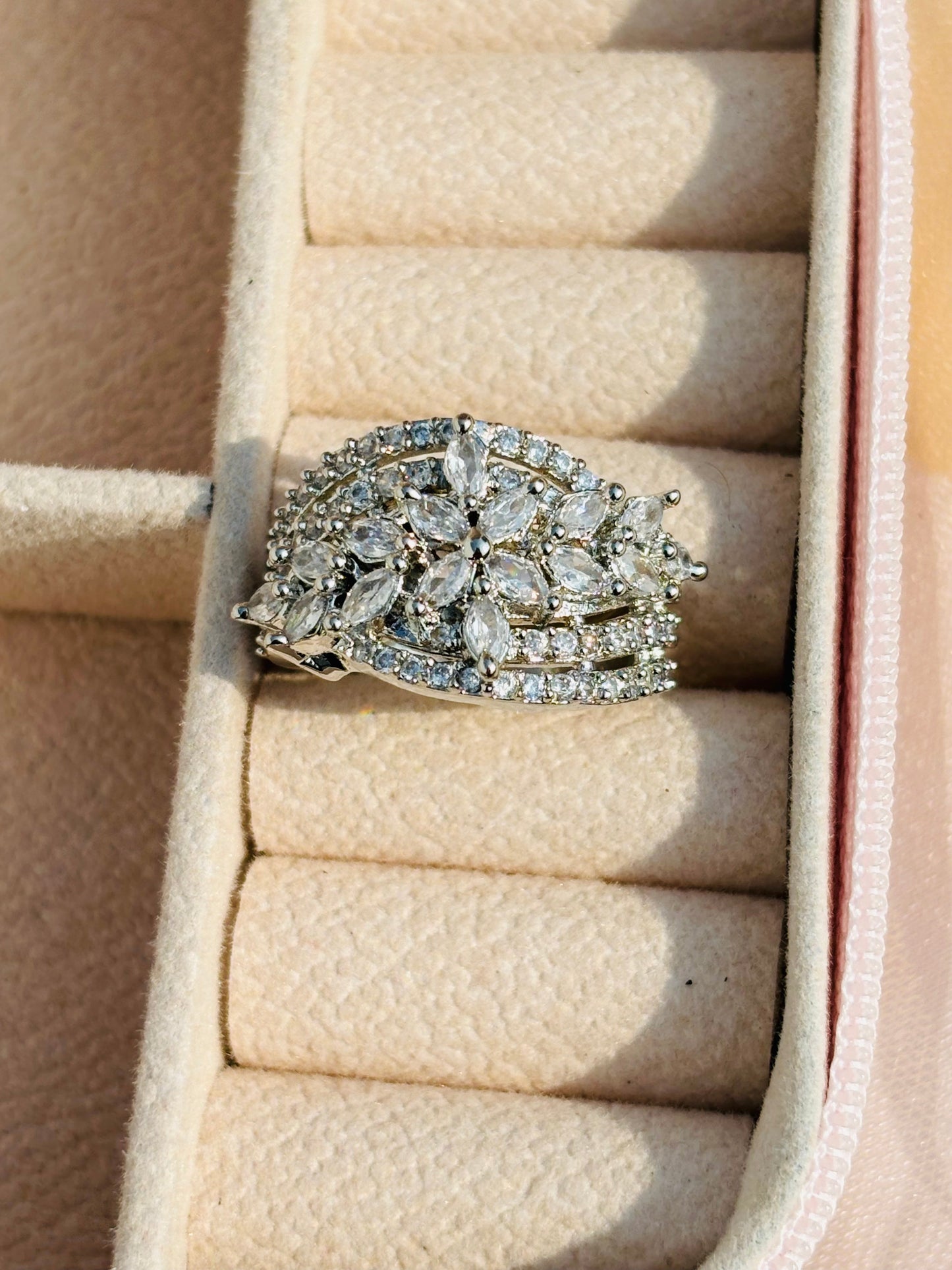 Silver Jovian Moons Ring