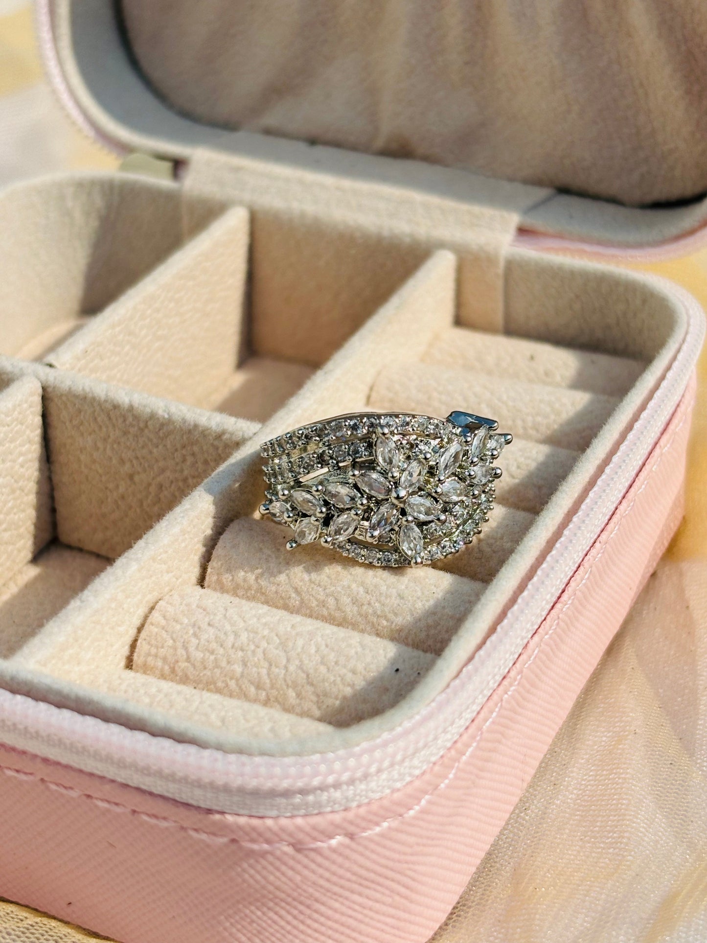 Silver Jovian Moons Ring