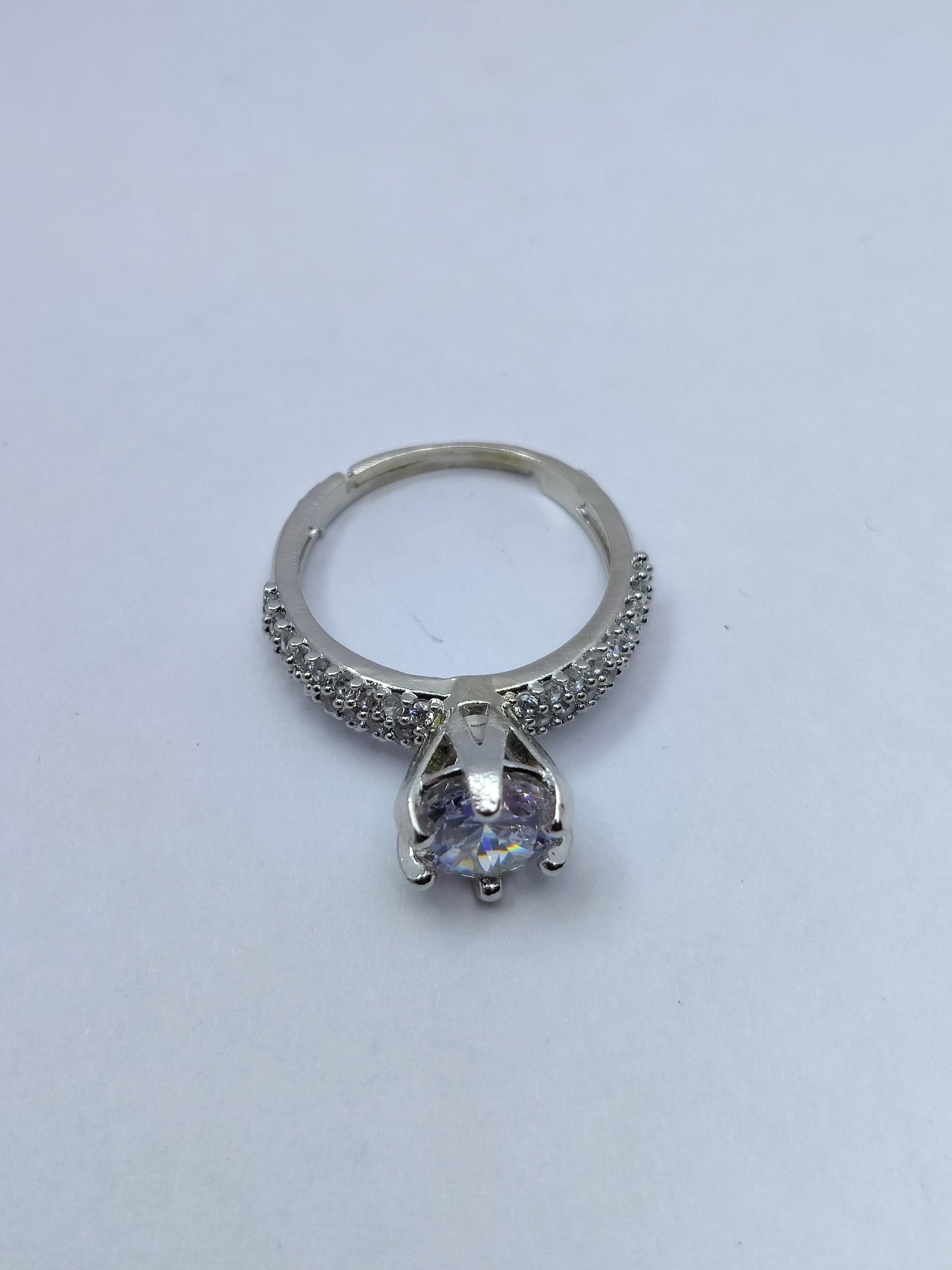 Silver Trilinear Ring