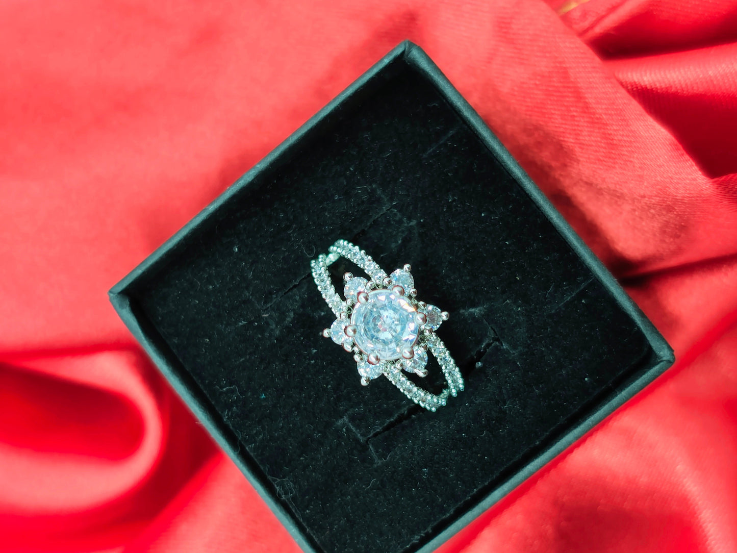 Silver Spired Dome Ring