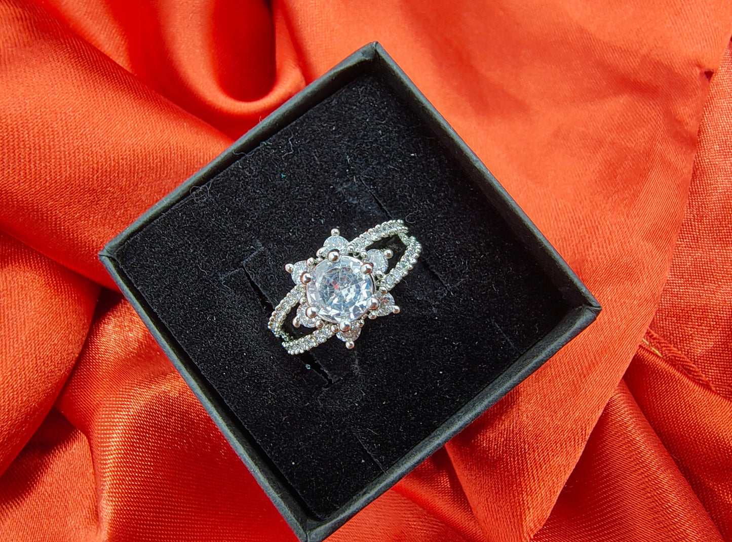 Silver Spired Dome Ring