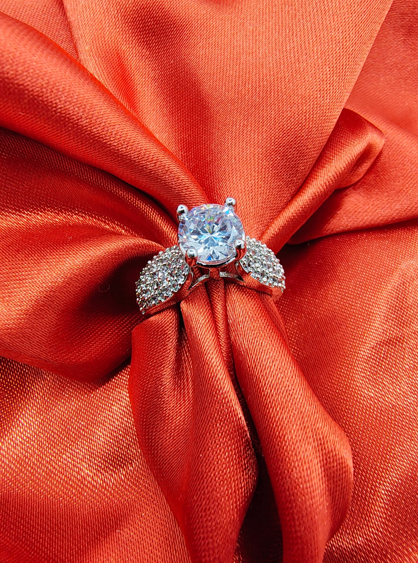 Silver Zircon Soul of Love Ring