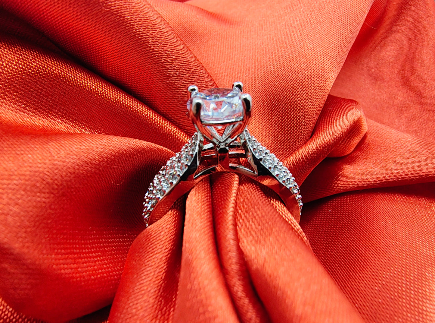 Silver Zircon Soul of Love Ring