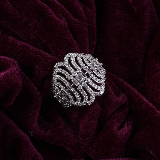 Silver Evening Glamour Ring