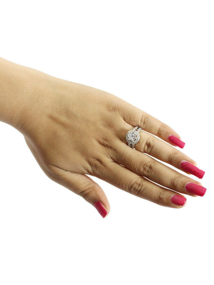 Silver Refined Solitaire Ring