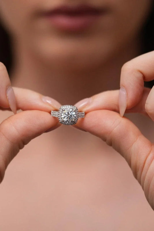 Rhodium Love Knot Ring