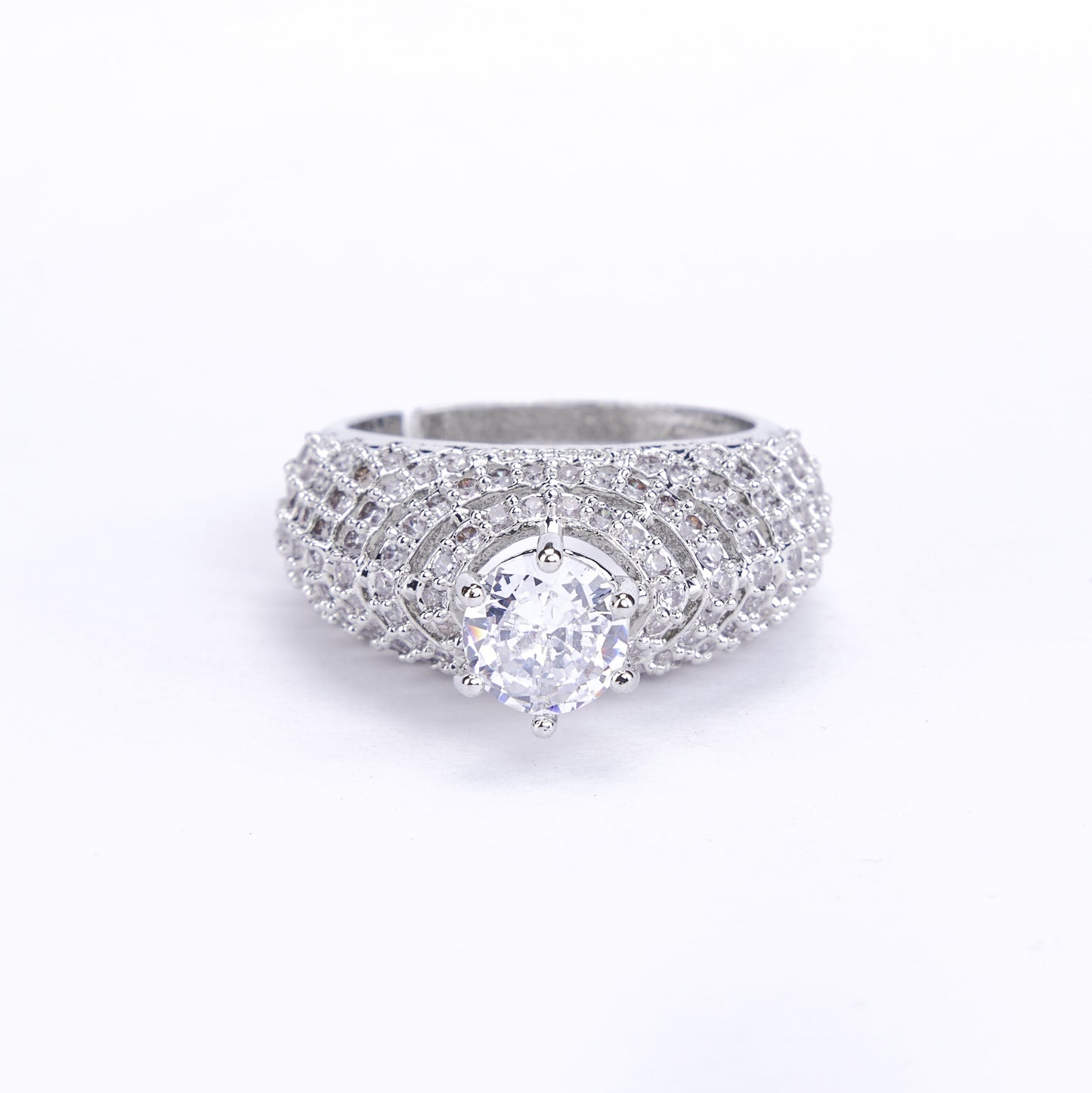 Silver Curvy Wave Ring