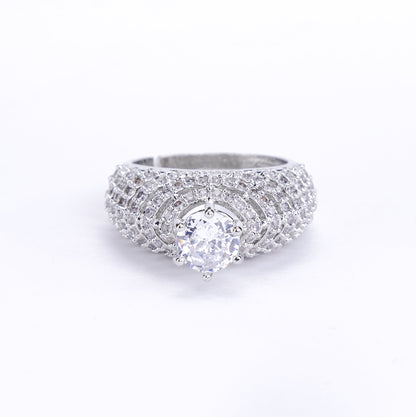 Silver Curvy Wave Ring