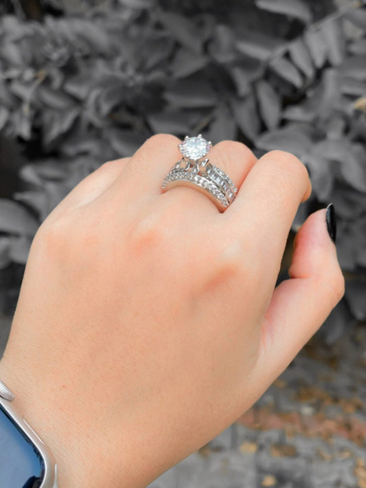Silver Classic Solitaire Ring