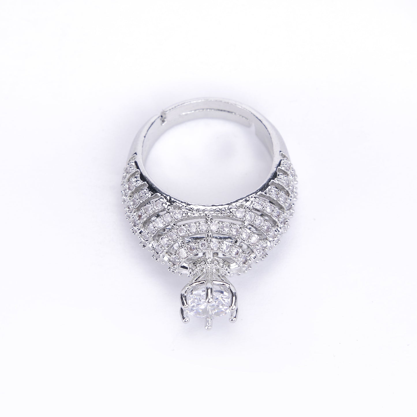 Silver Curvy Wave Ring