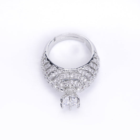 Silver Curvy Wave Ring