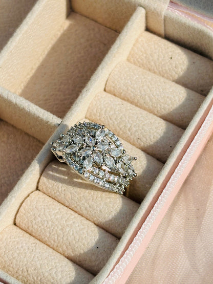 Silver Jovian Moons Ring