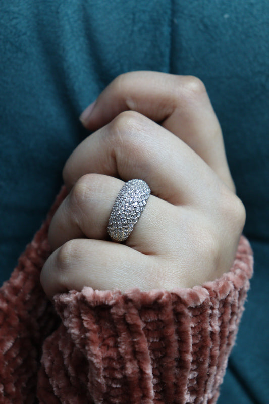 Silver Tres Belle Ring