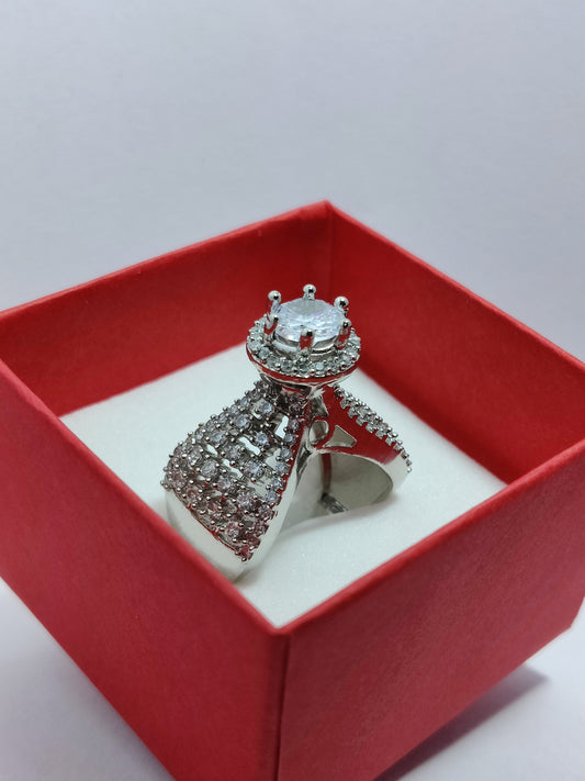 Silver Hearts Harmony Ring