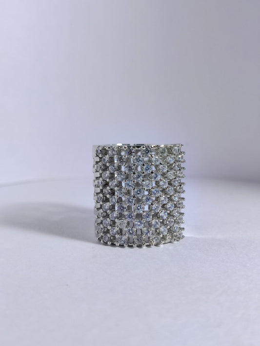 Silver Zircon Bliss Ring