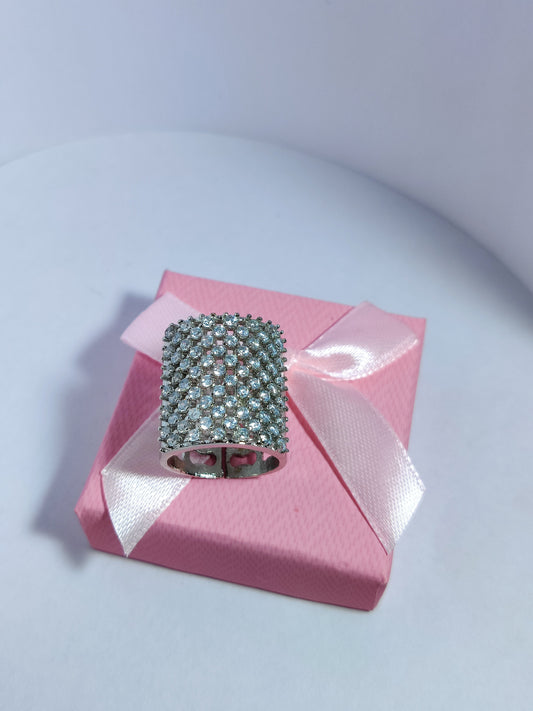 Silver Zircon Bliss Ring