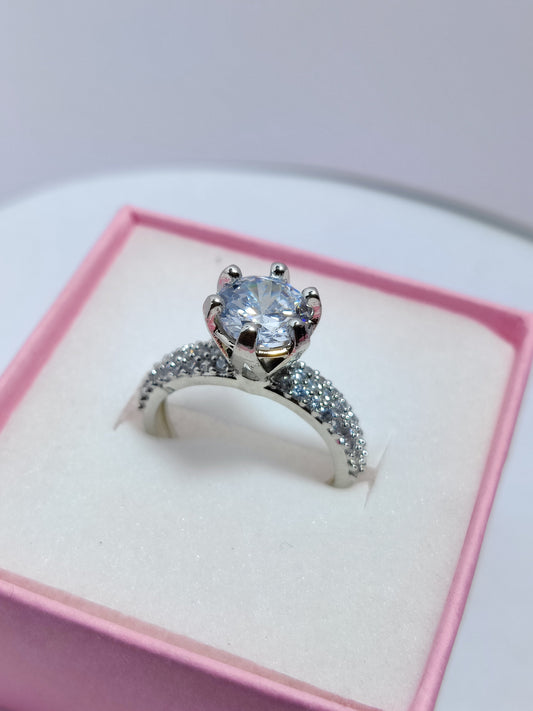 Silver Trilinear Ring