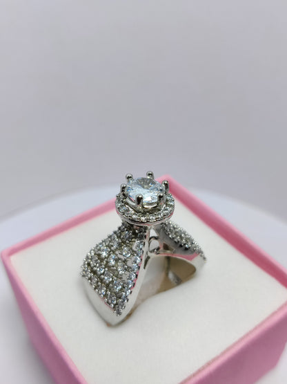 Silver Hearts Harmony Ring