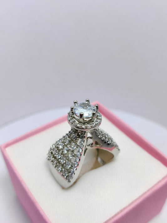 Silver Hearts Harmony Ring