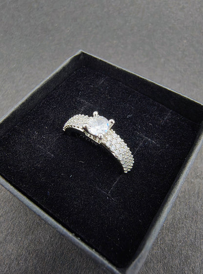 Silver Passionate Love Ring