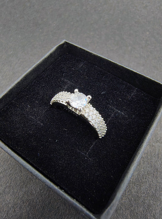 Silver Passionate Love Ring