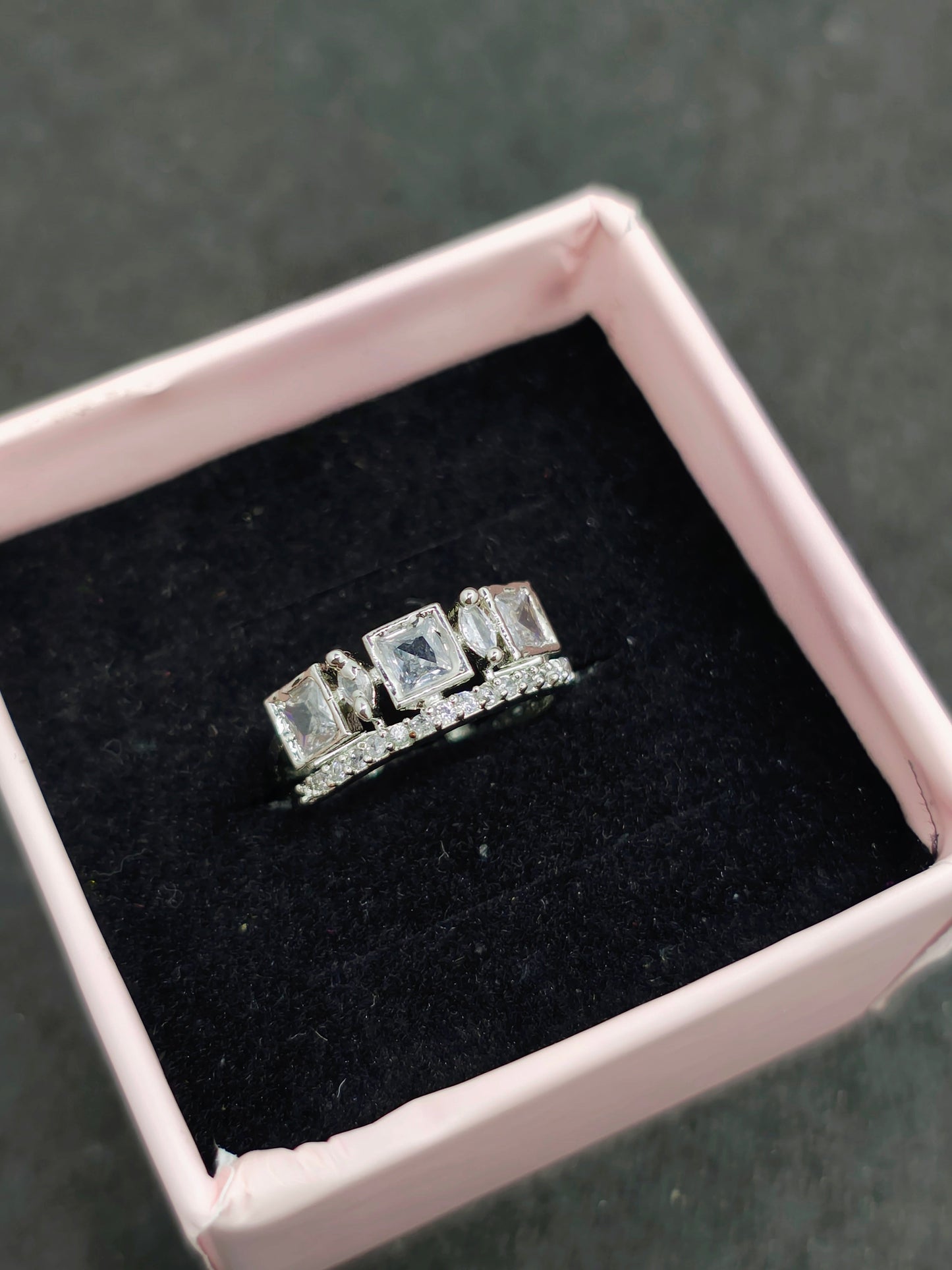 Silver Minimal Solitaire Ring