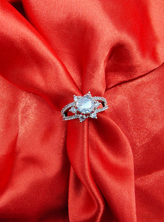 Silver Spired Dome Ring