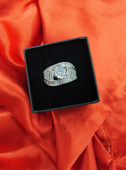 Silver Deeply in Love Ring