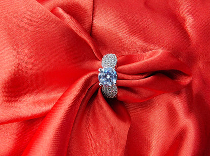 Silver Zircon Soul of Love Ring