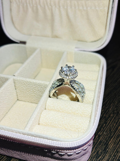 Silver Circular Zirconia Ring